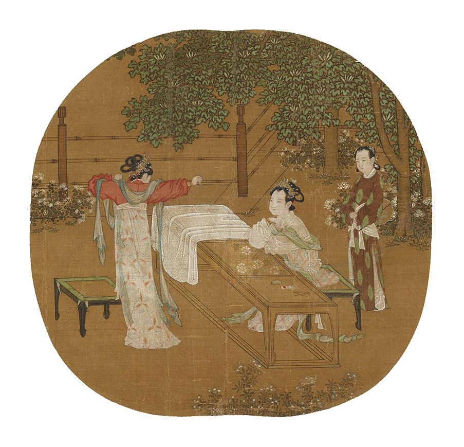 图片[1]-《宫女图》-雅林社