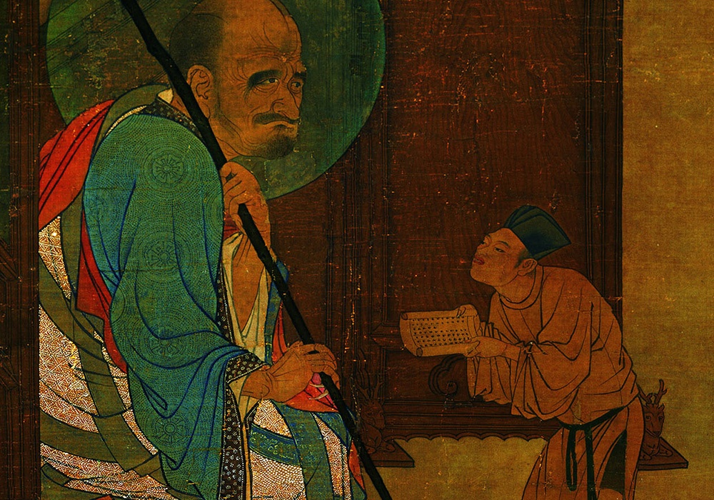 宋刘松年罗汉图轴-雅林社